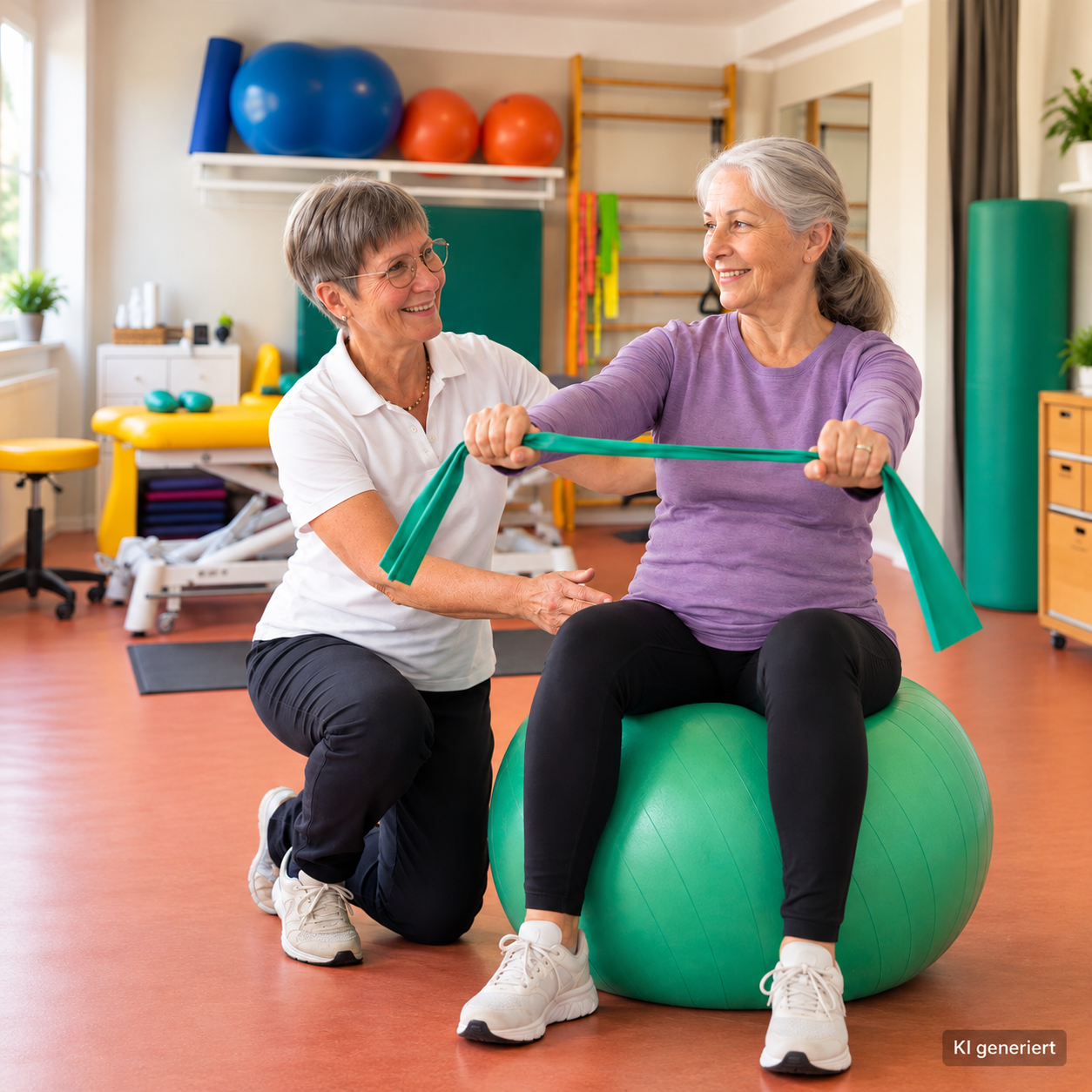 Physiotherapie mit Widerstandsband
